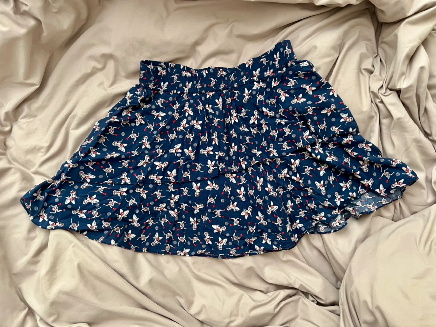 ZARA Women's Blue Tennis Print Skirt Size M - photo 2