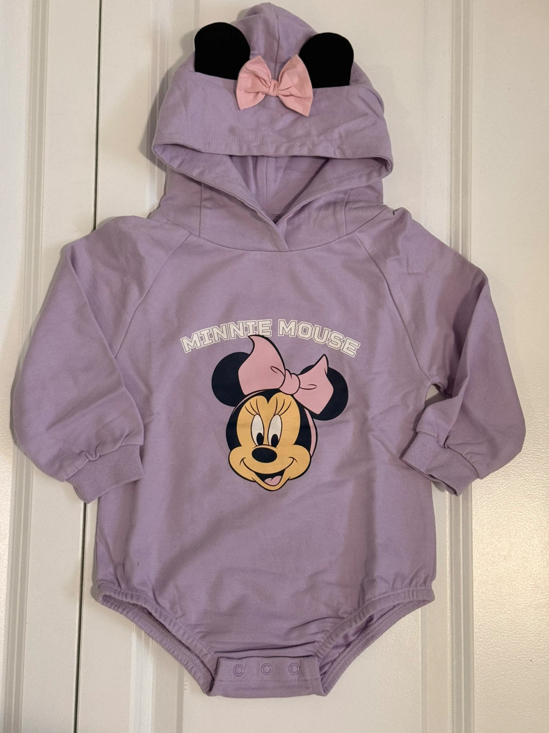 Baby Mickey and Minnie Mouse Bodysuit Hoodie Set