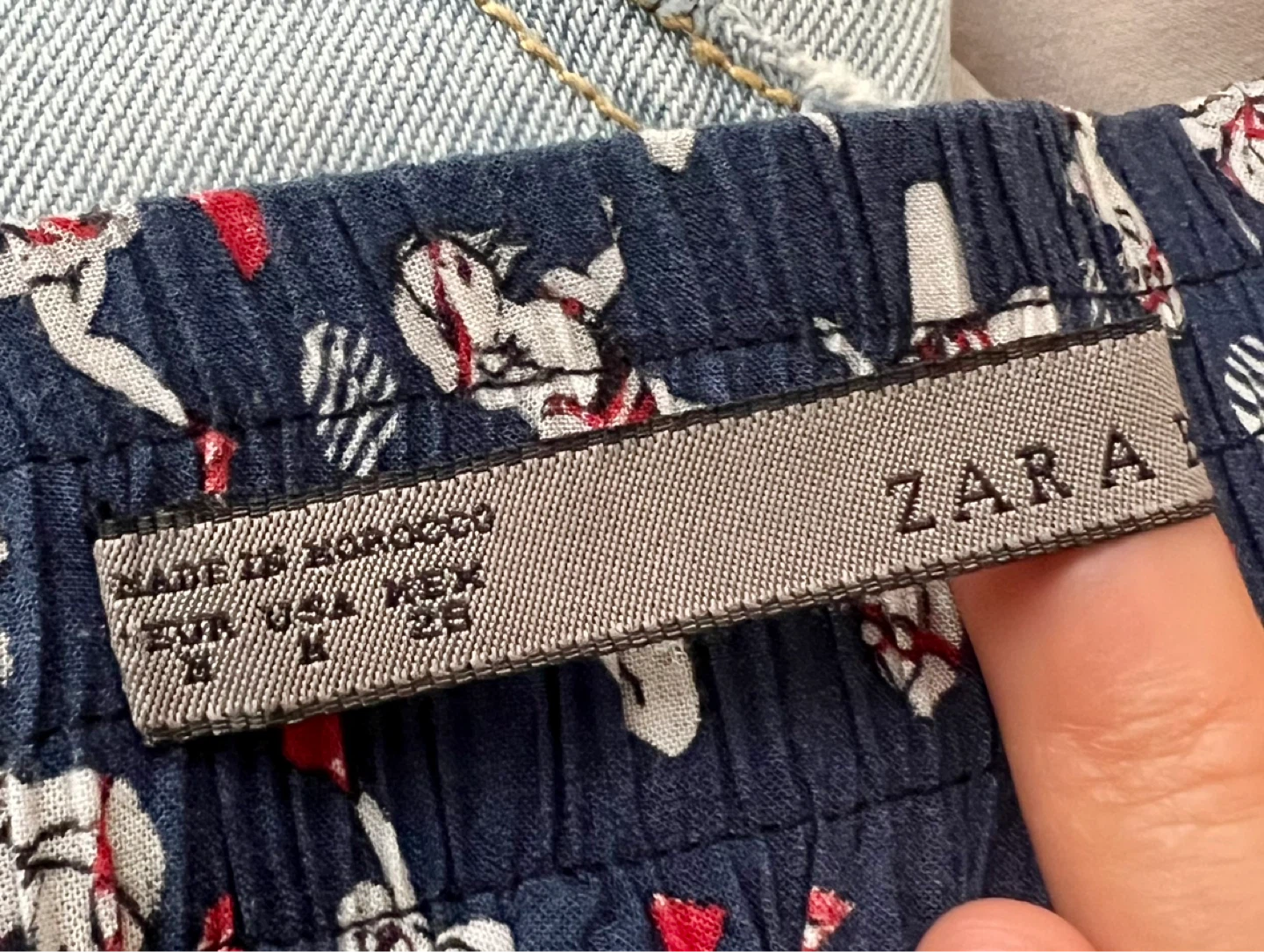 ZARA Women's Blue Tennis Print Skirt Size M - photo 4