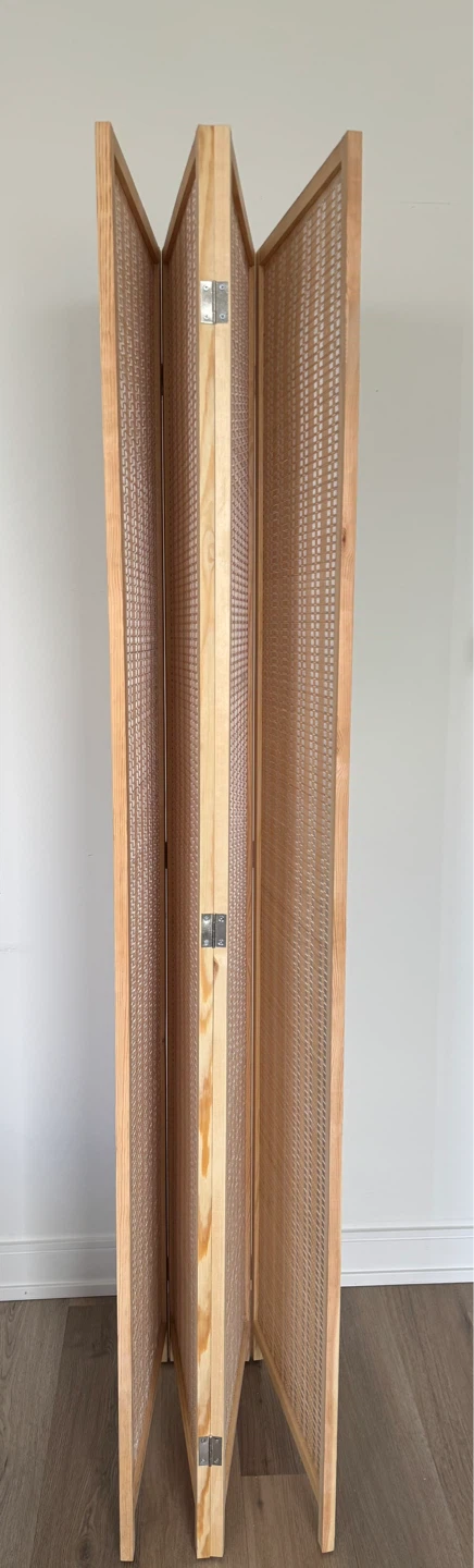Wooden Folding Room Bamboo Divider Screen - photo 4