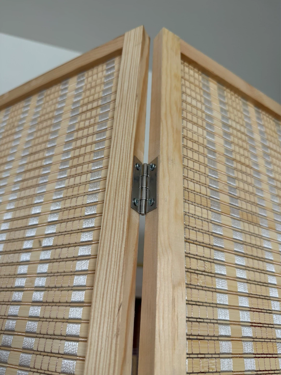 Wooden Folding Room Bamboo Divider Screen - photo 2