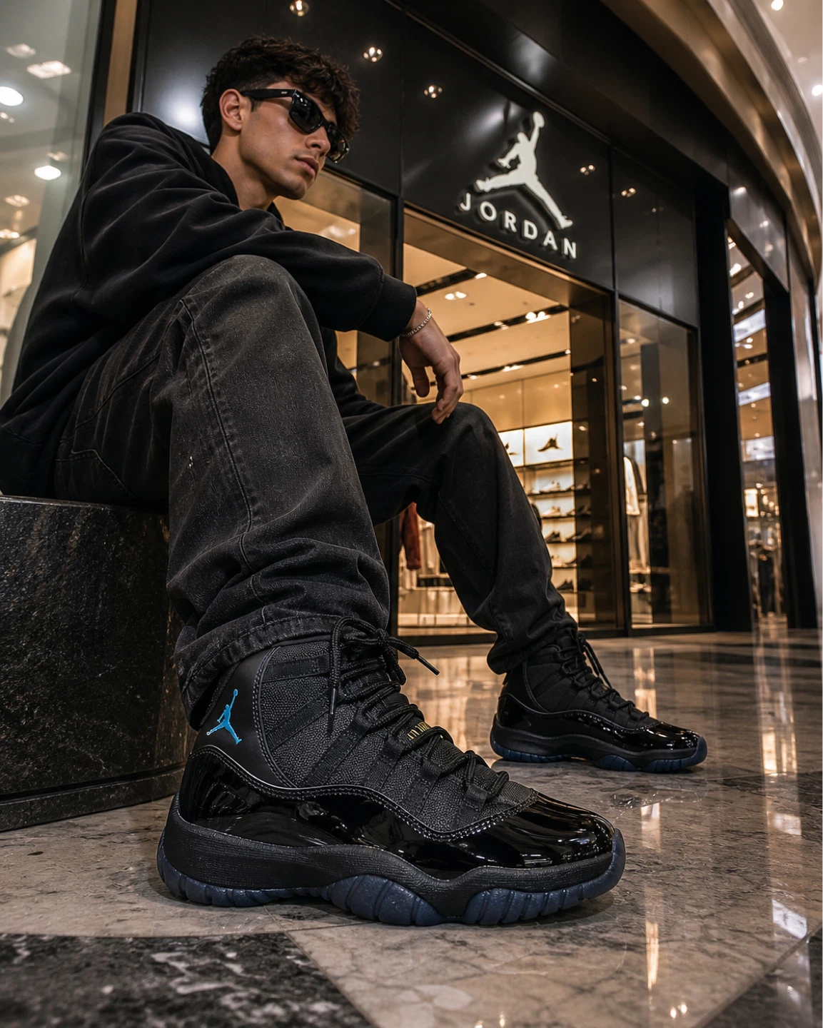Air Jordan 11 "Black Concord" Men's Sneakers