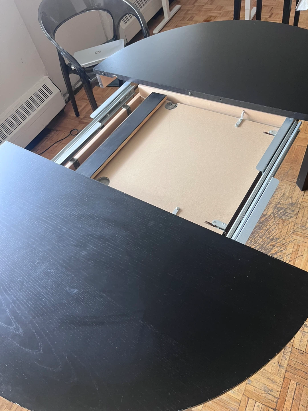 Black Extendable Dining Table - photo 3