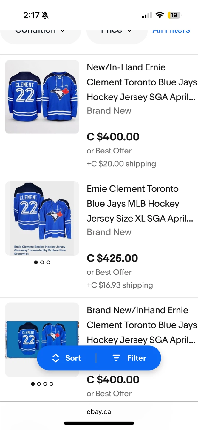 Ernie Clement Hockey Jersey - photo 3