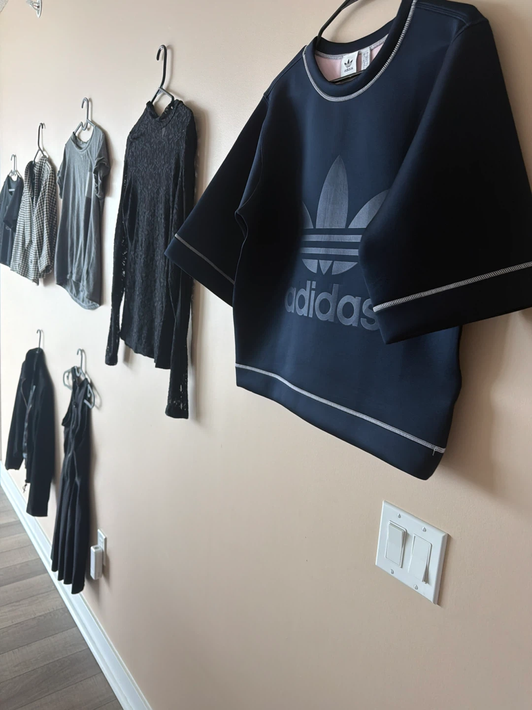 Black Adidas Cropped Mesh T-Shirt