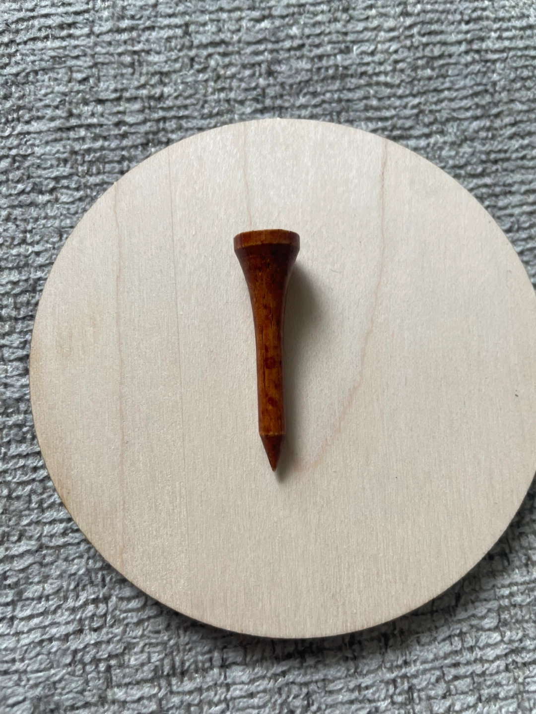 Wooden Maple Leaf Golf Tee - photo 2