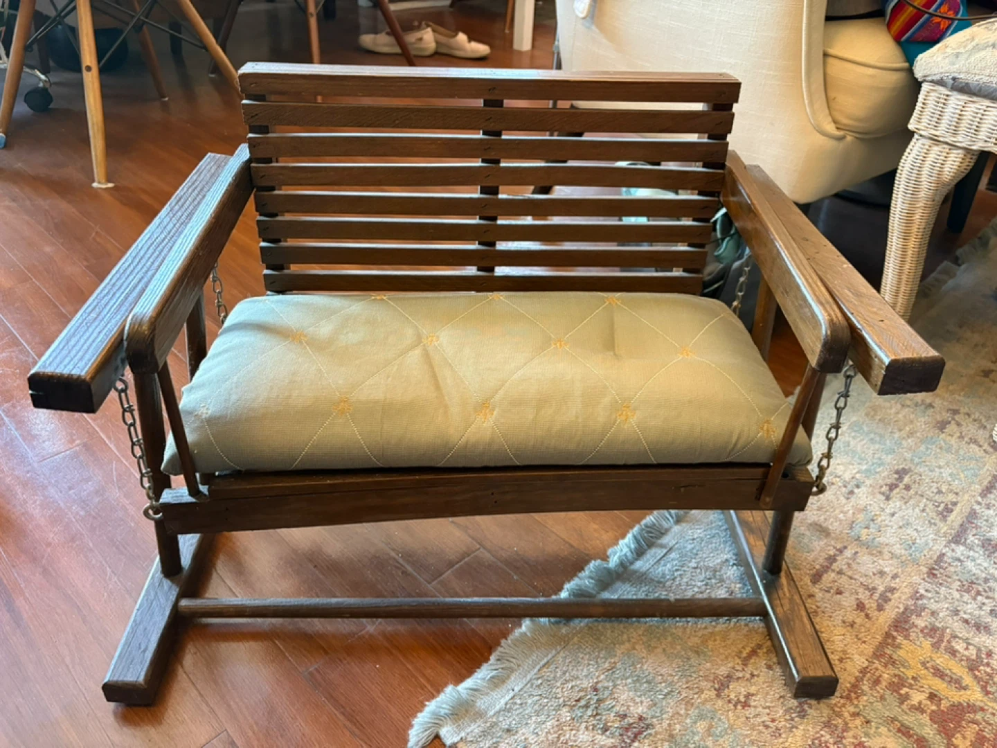Child’s outdoor swing couch