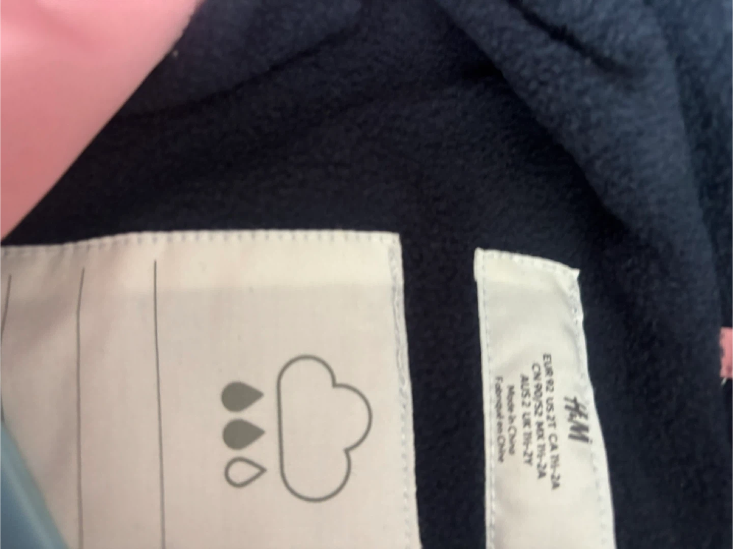 H&M Pink Rain+WinterJacket - 2T - photo 4
