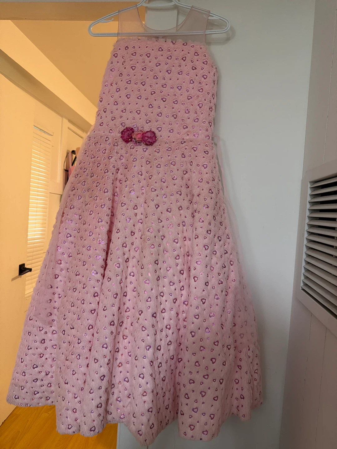 KAPOOR DESIGNER Pink Heart Print girl frock - photo 2
