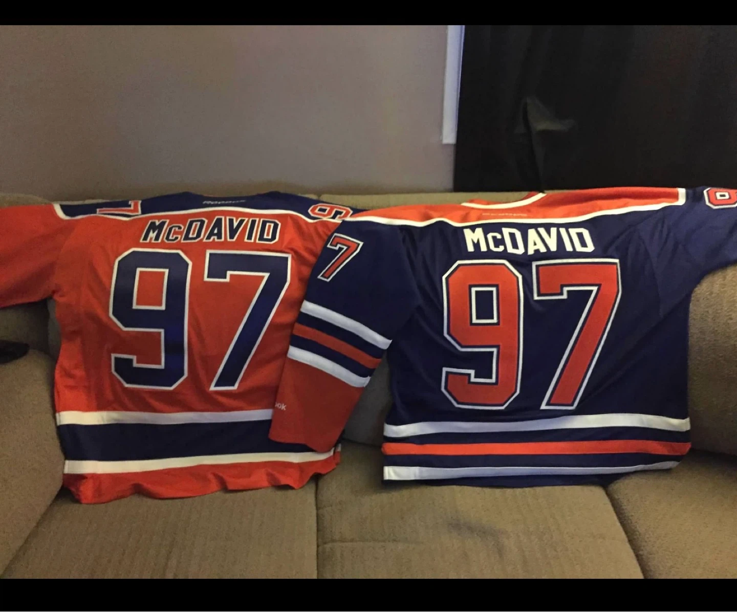 Reebok Connor McDavid Edmonton Oilers Hockey Jerseys (2) - photo 2