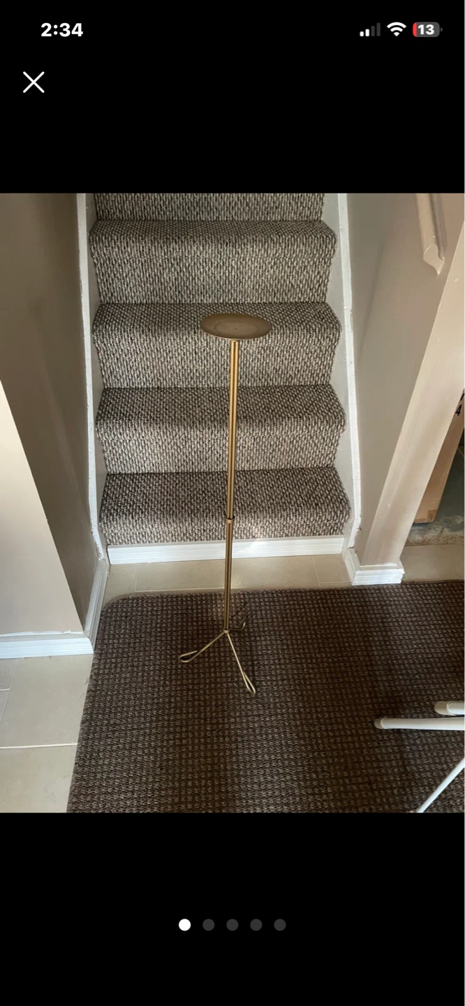 Vintage Gold Candle Stand