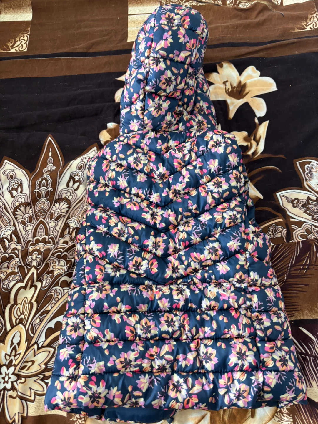 Zara Kids Puffer Vest Floral Print Size 6/7 - photo 3