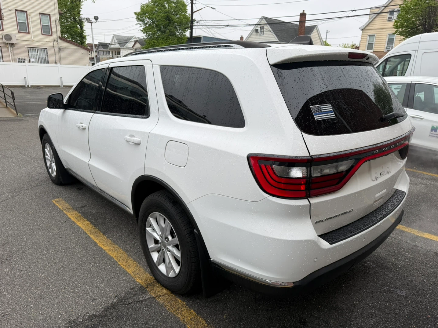 White Dodge Durango SUV