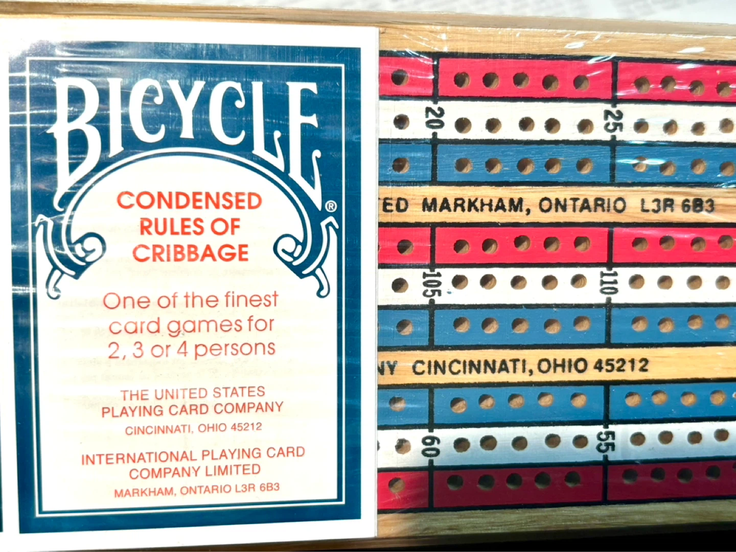 NEW CRIBBAGE BOARD GAME SET - photo 3
