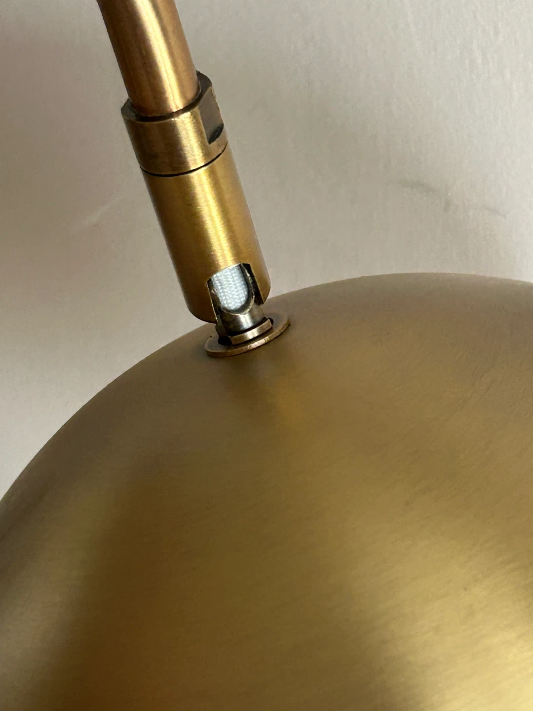 Brass Arc tall  Lamp with Marble Base - photo 5