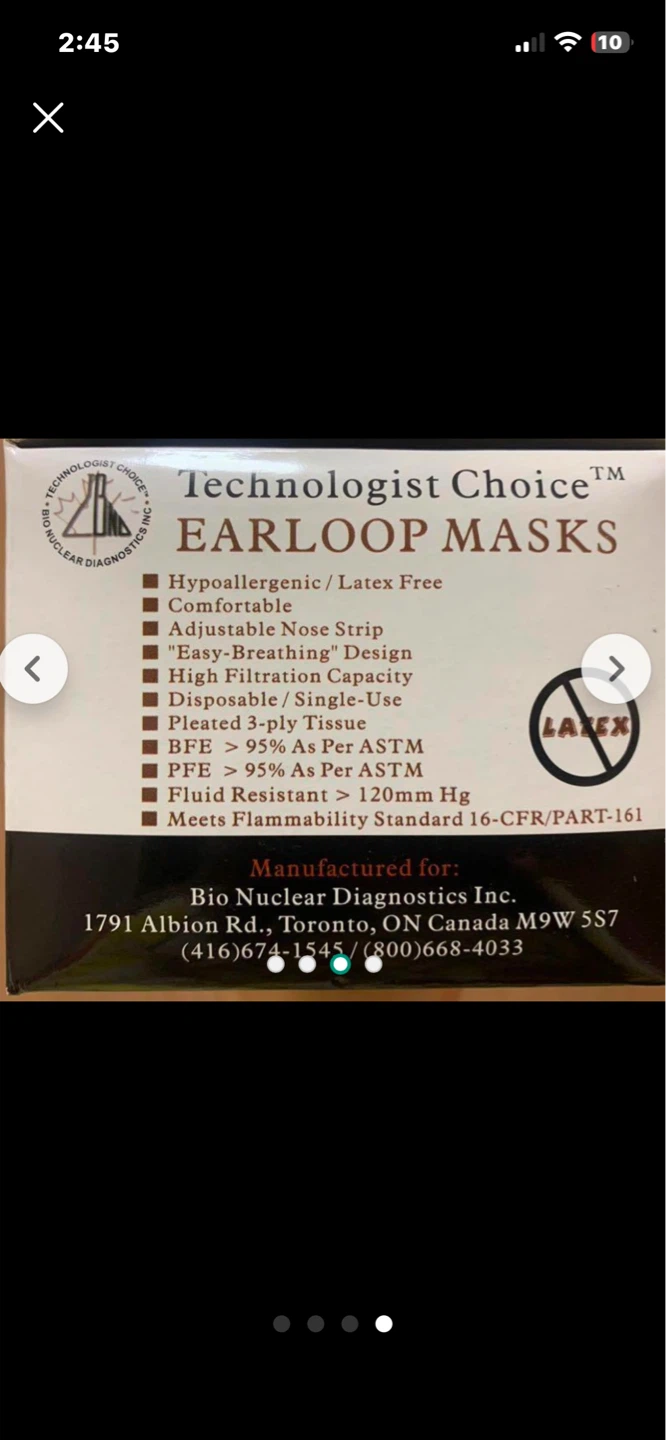 Box Of Technologist Choice Earloop Masks - photo 4