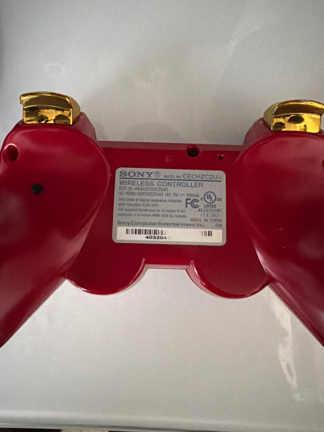 Sony DualShock 3 Wireless Controller - Red & Gold - photo 2