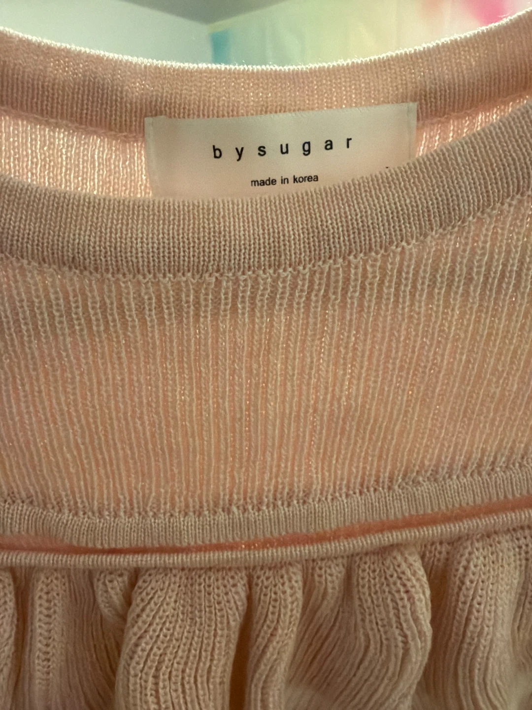 Pink Cold Shoulder Ruffle Top - bysugar - photo 3