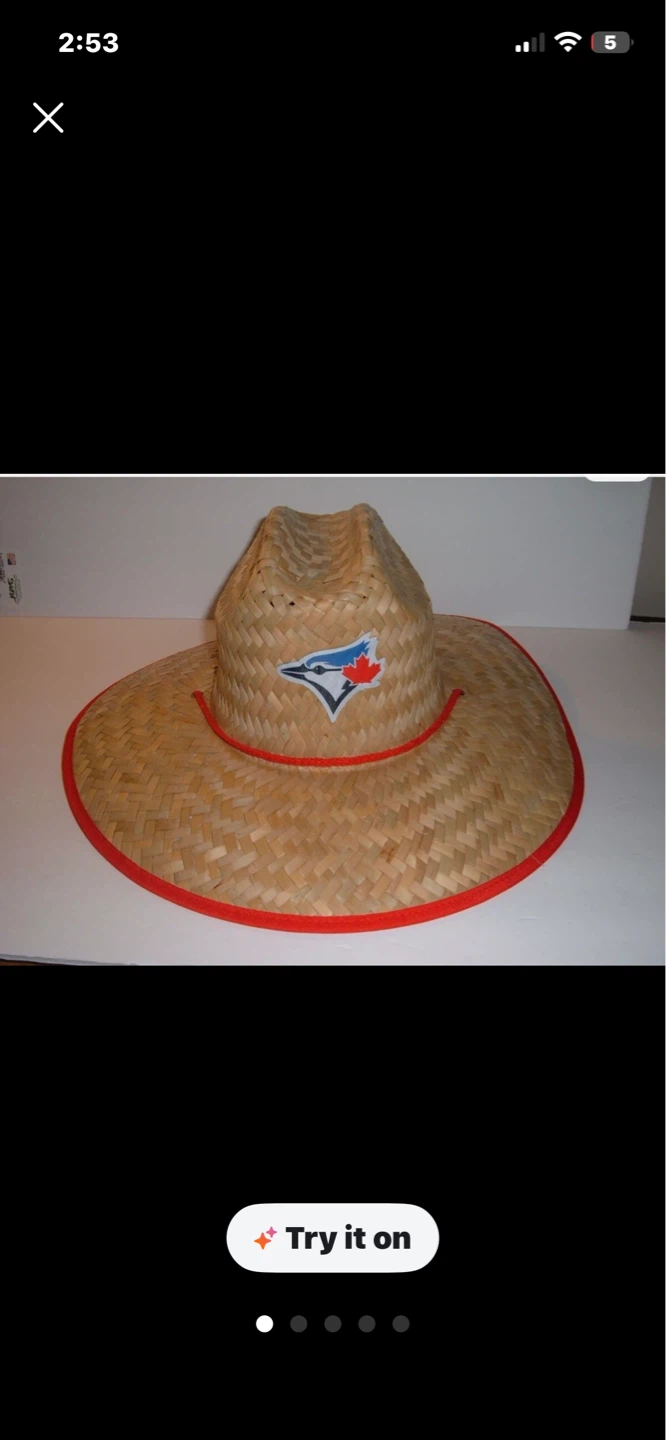 Rare Toronto Blue Jays Canada Day Straw Hat