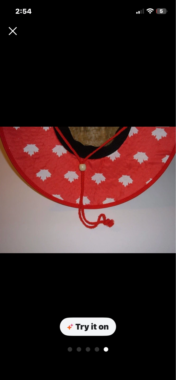 Rare Toronto Blue Jays Canada Day Straw Hat - photo 5