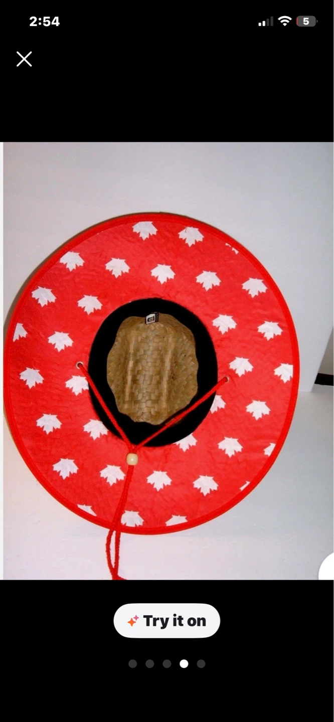 Rare Toronto Blue Jays Canada Day Straw Hat - photo 4