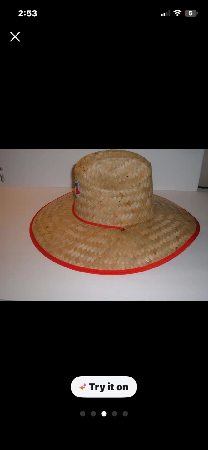 Rare Toronto Blue Jays Canada Day Straw Hat - photo 3