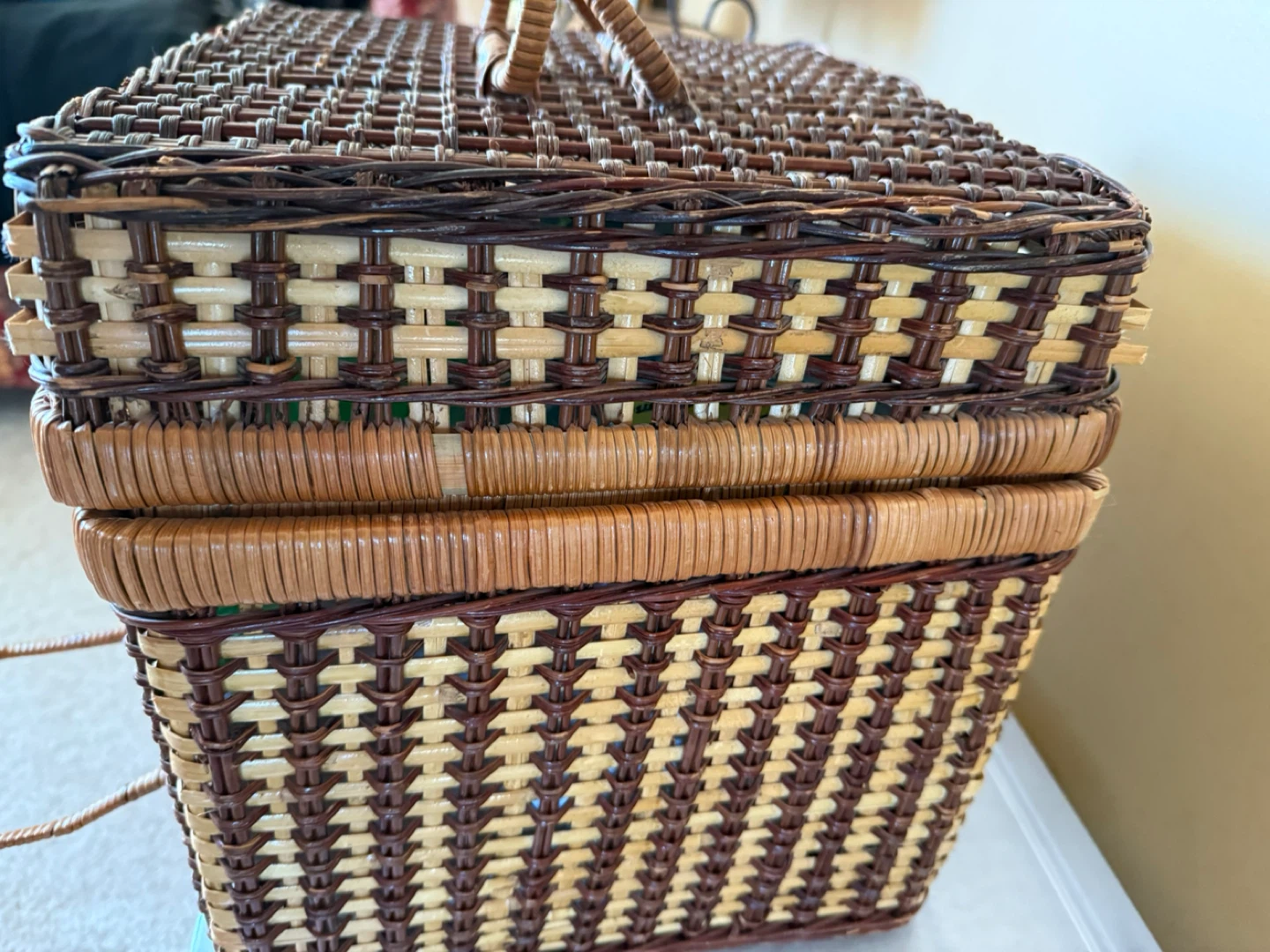 Wicker Picnic Basket with Assorted Picnicware - photo 2