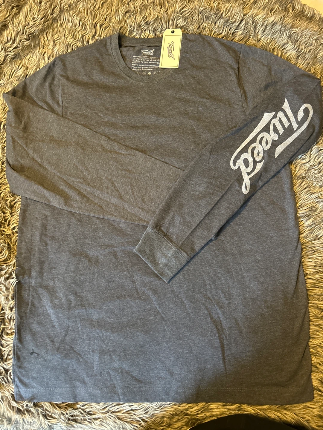 Long Sleeve T-Shirt - Tweed - Large