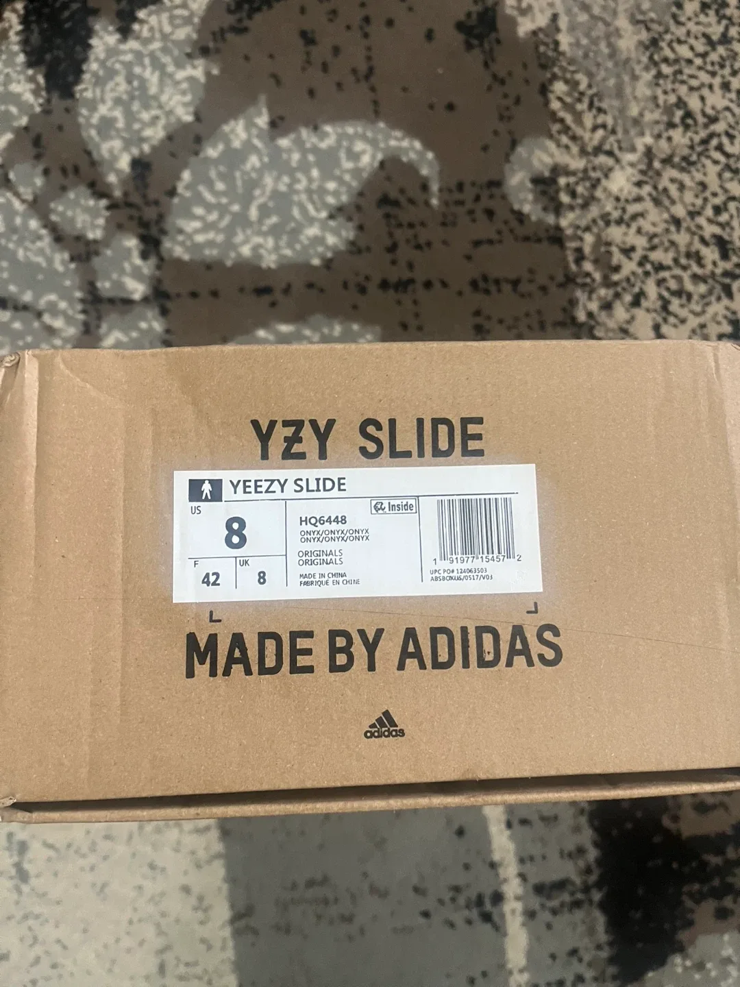 Adidas Yeezy Slide Size 8 Onyx - photo 3