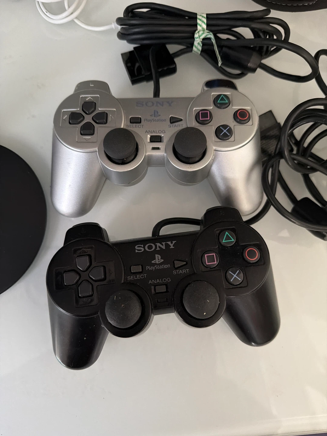 Sony PlayStation DualShock 2 Controllers (Silver & Black) - photo 2