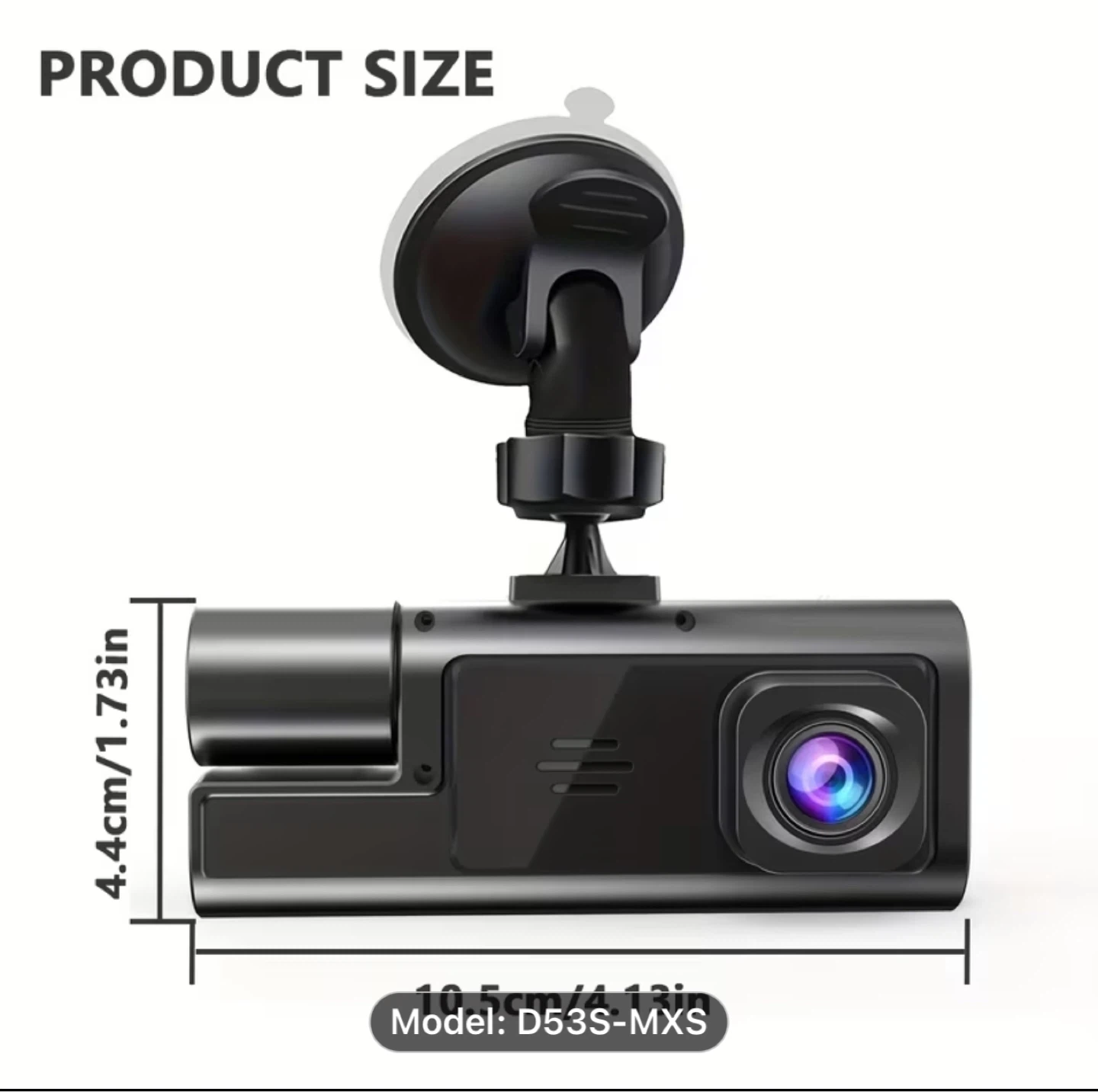 Dual Lens Dash Cam - Model D53S-MXS - photo 3