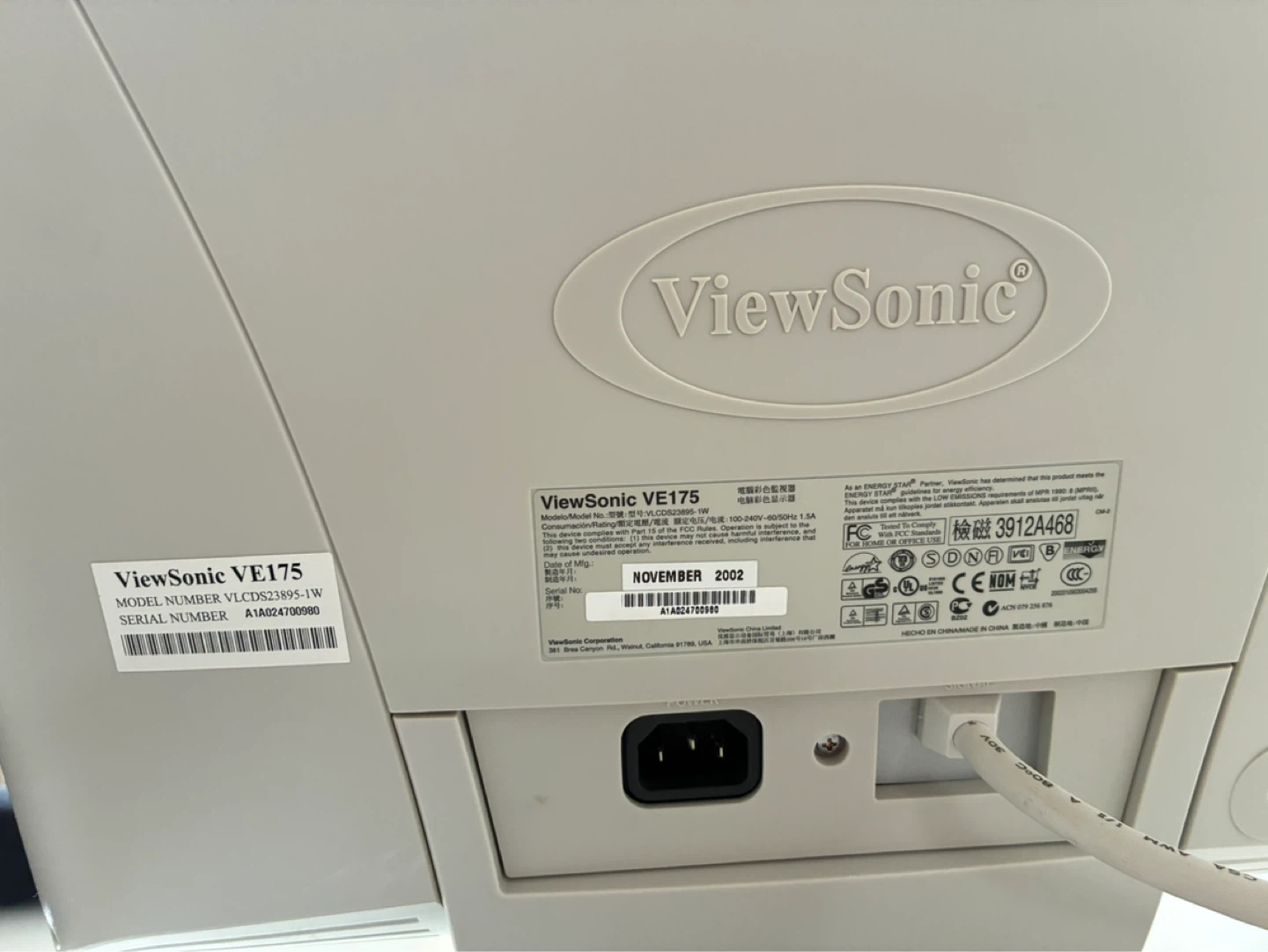 ViewSonic VE175 LCD Monitor - photo 4