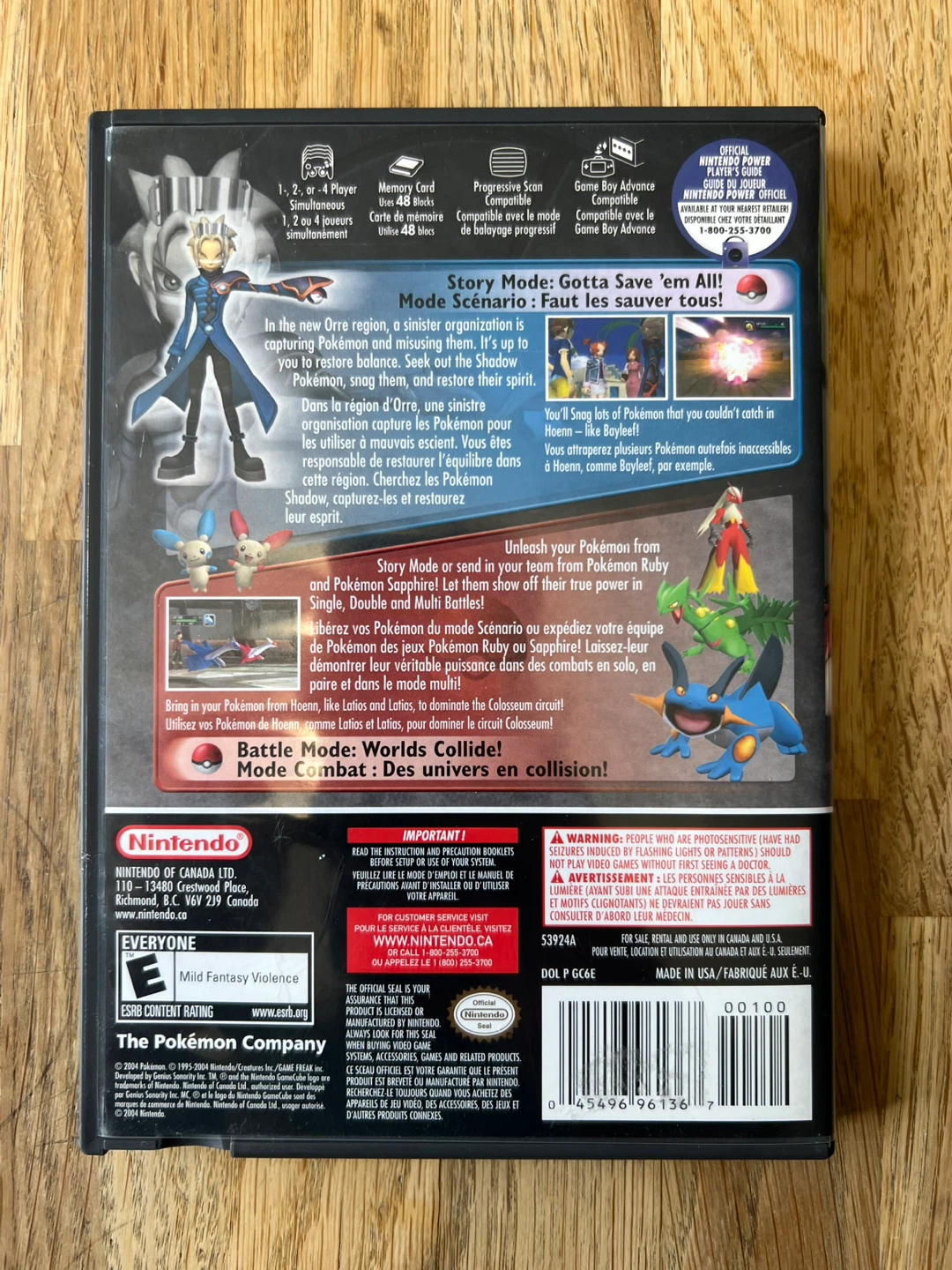 Pokemon Colosseum GameCube Complete (video game trades or cash) - photo 3