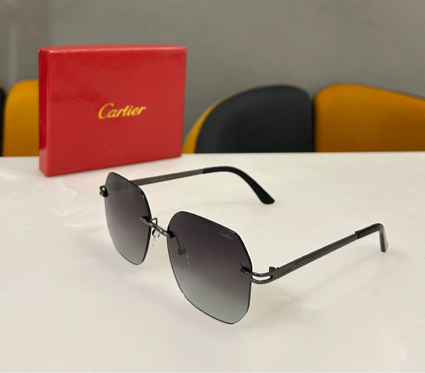 Cartier Rimless Photochromic Sunglasses