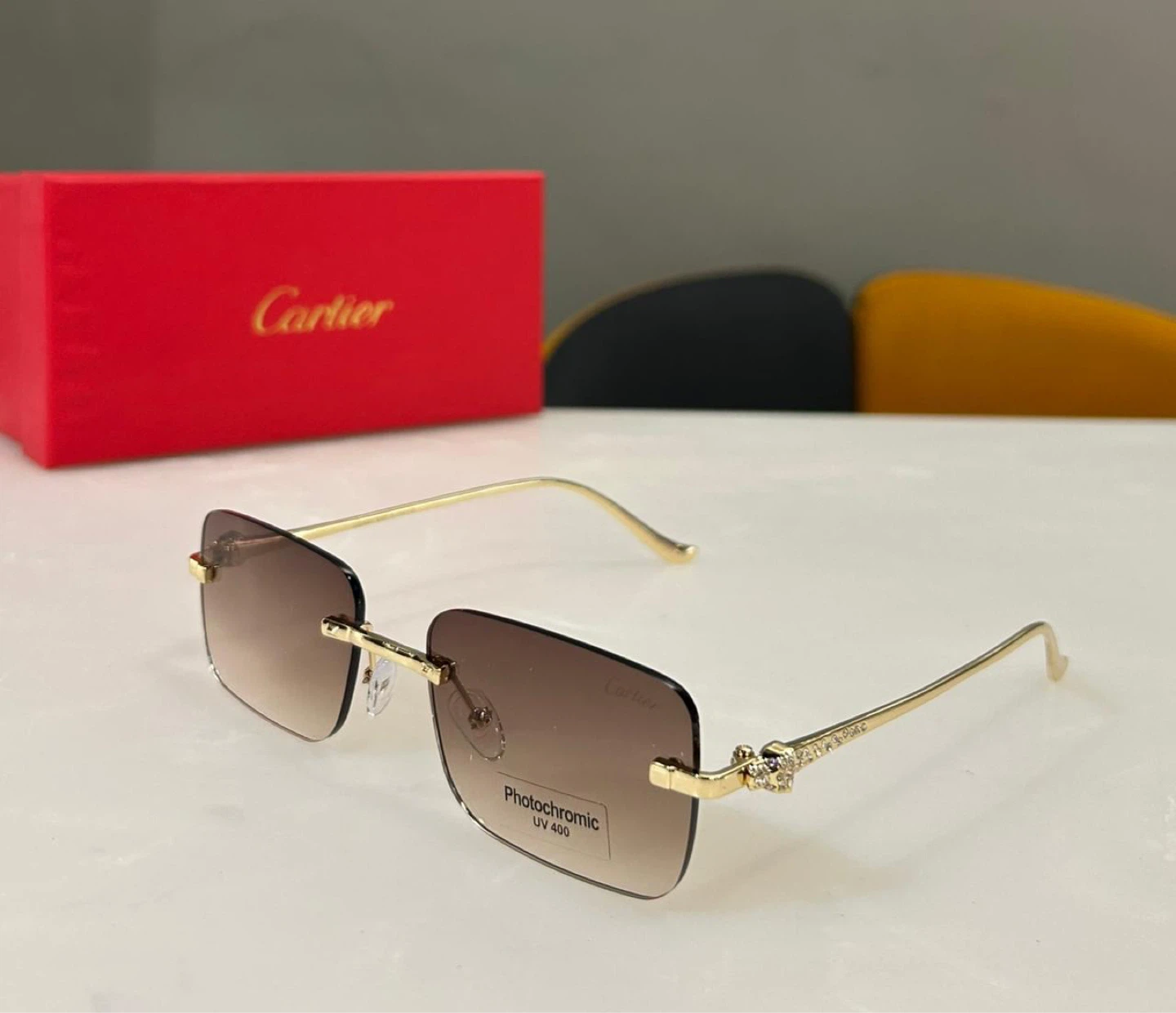 Cartier Rimless Photochromic Sunglasses - photo 5