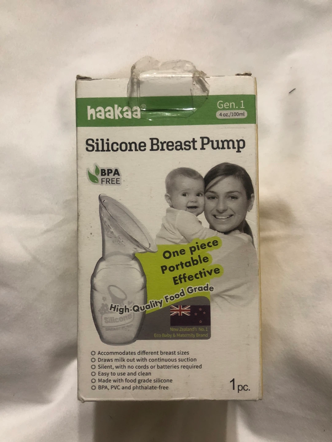 haakaa Manual Silicone Breast Pump Gen. 1 - 4oz/100ml - photo 4
