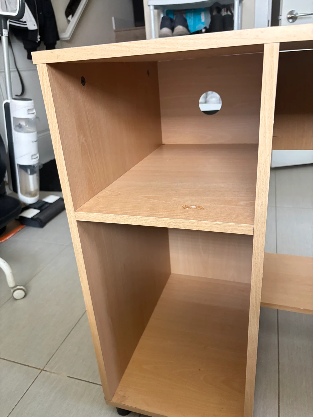 Wooden Desk with Shelving - photo 2