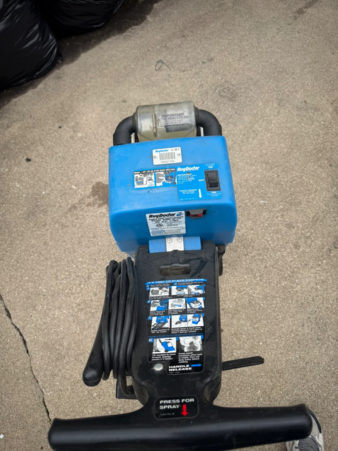 Rug Doctor Mighty Pro Carpet Cleaner - photo 4