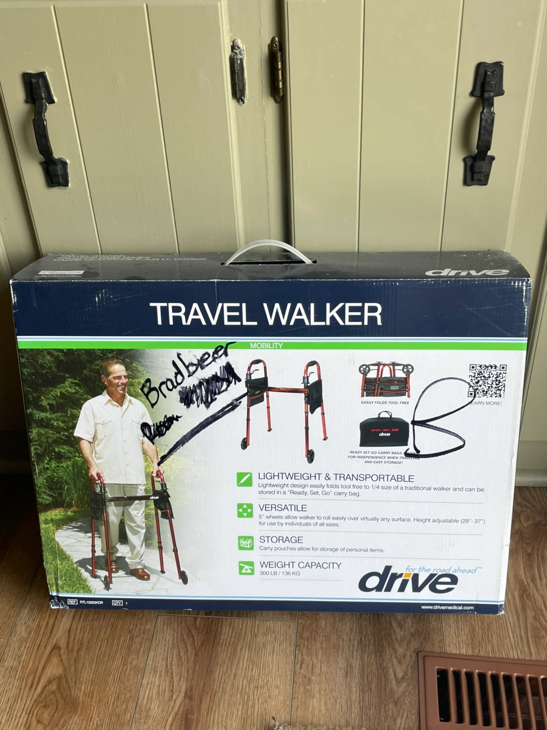 Drive Travel Walker with Ready Set Go Carry Bag
