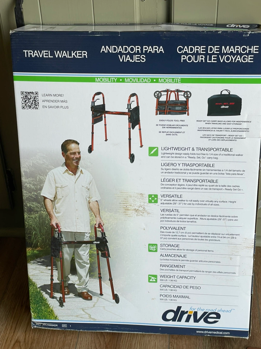 Drive Travel Walker with Ready Set Go Carry Bag - photo 2