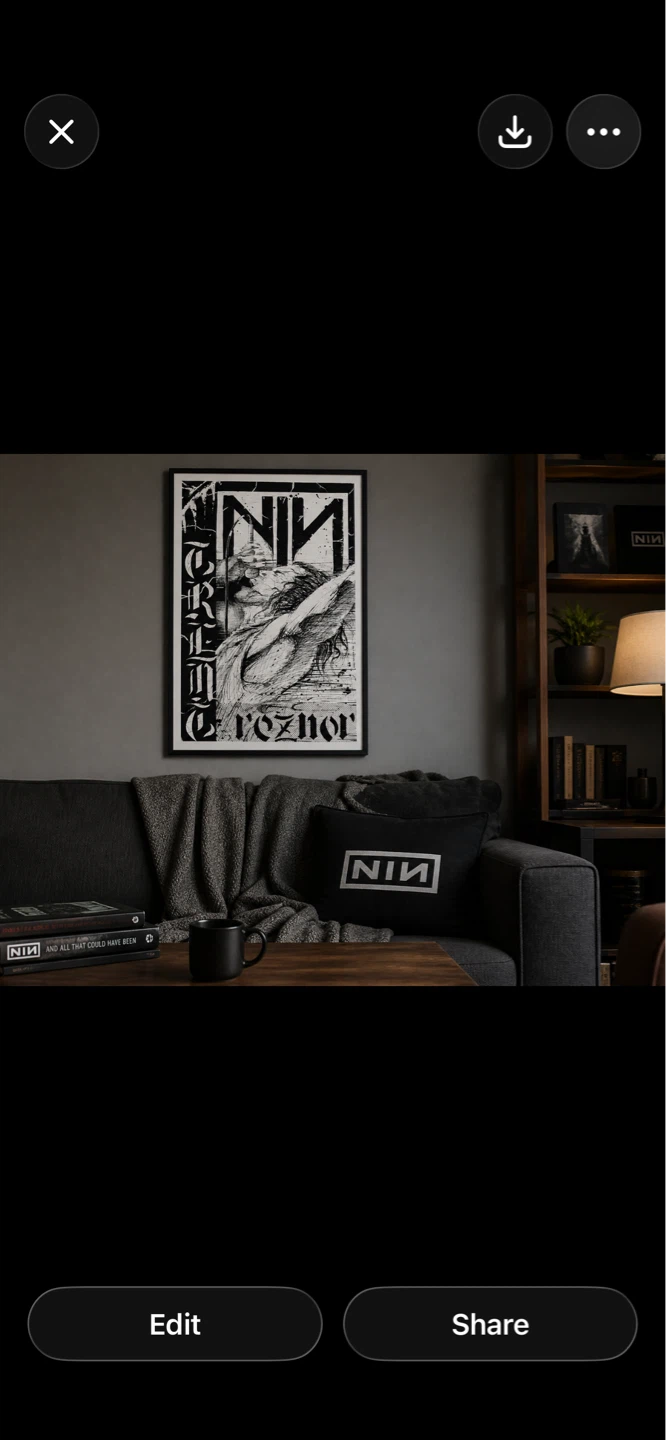 Nine Inch Nails "The Fragile" Poster