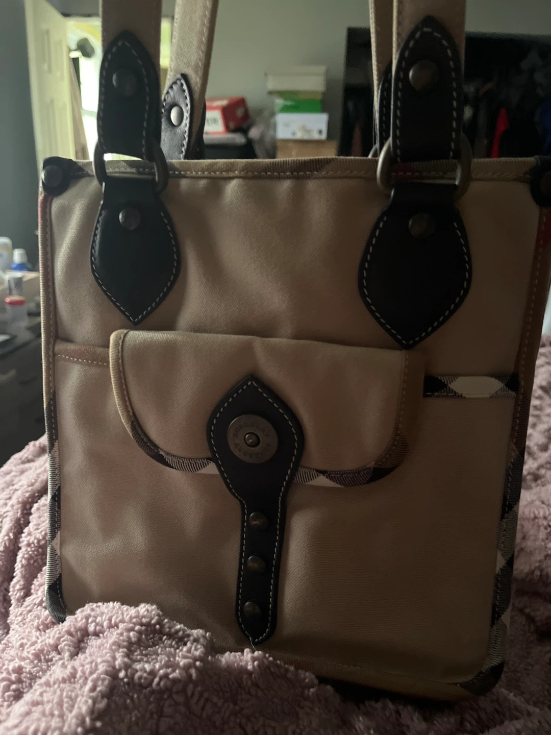 Burberry Canvas Tote Bag