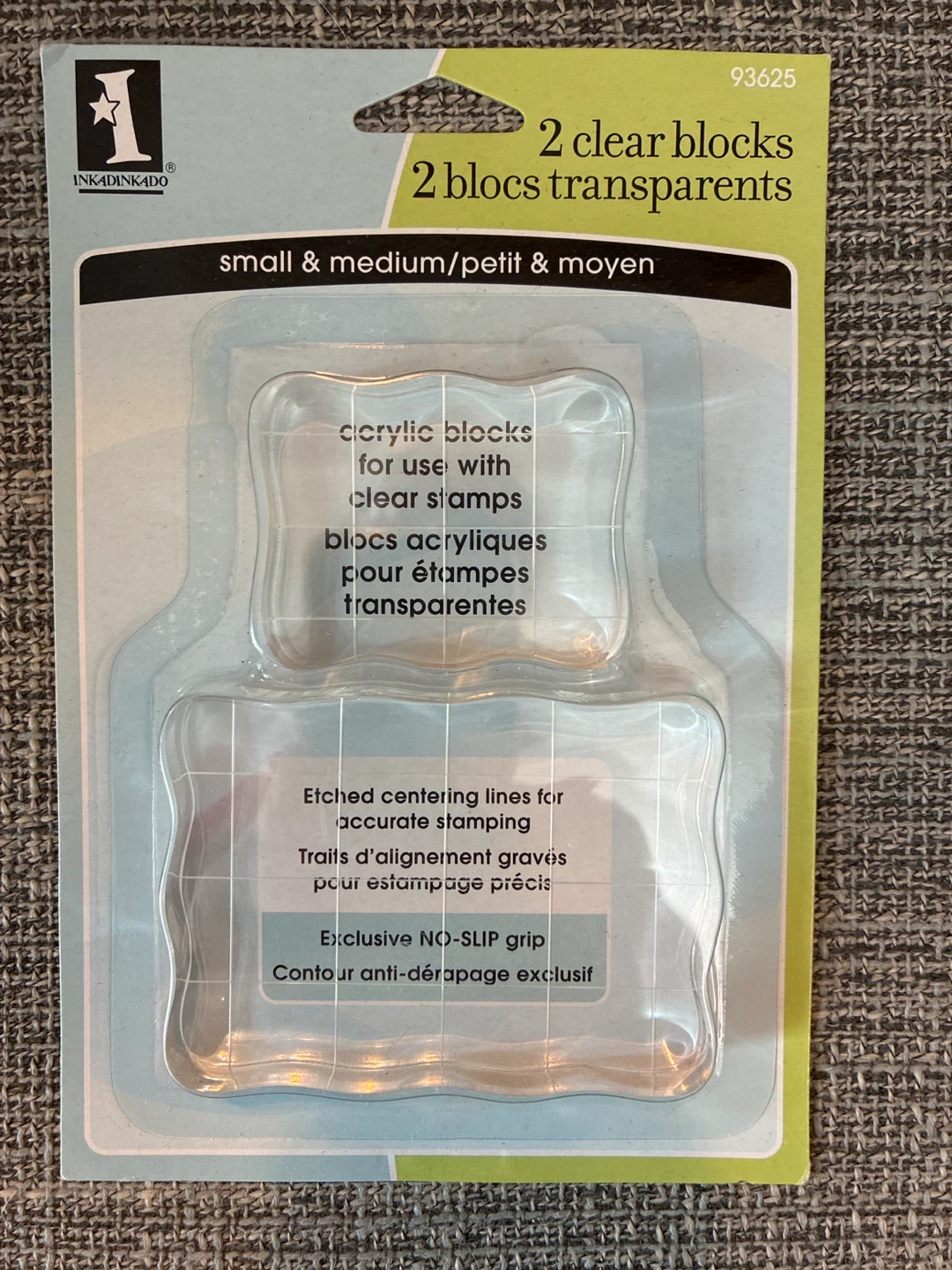 New 2 Clear Acrylic Blocks for Stamping