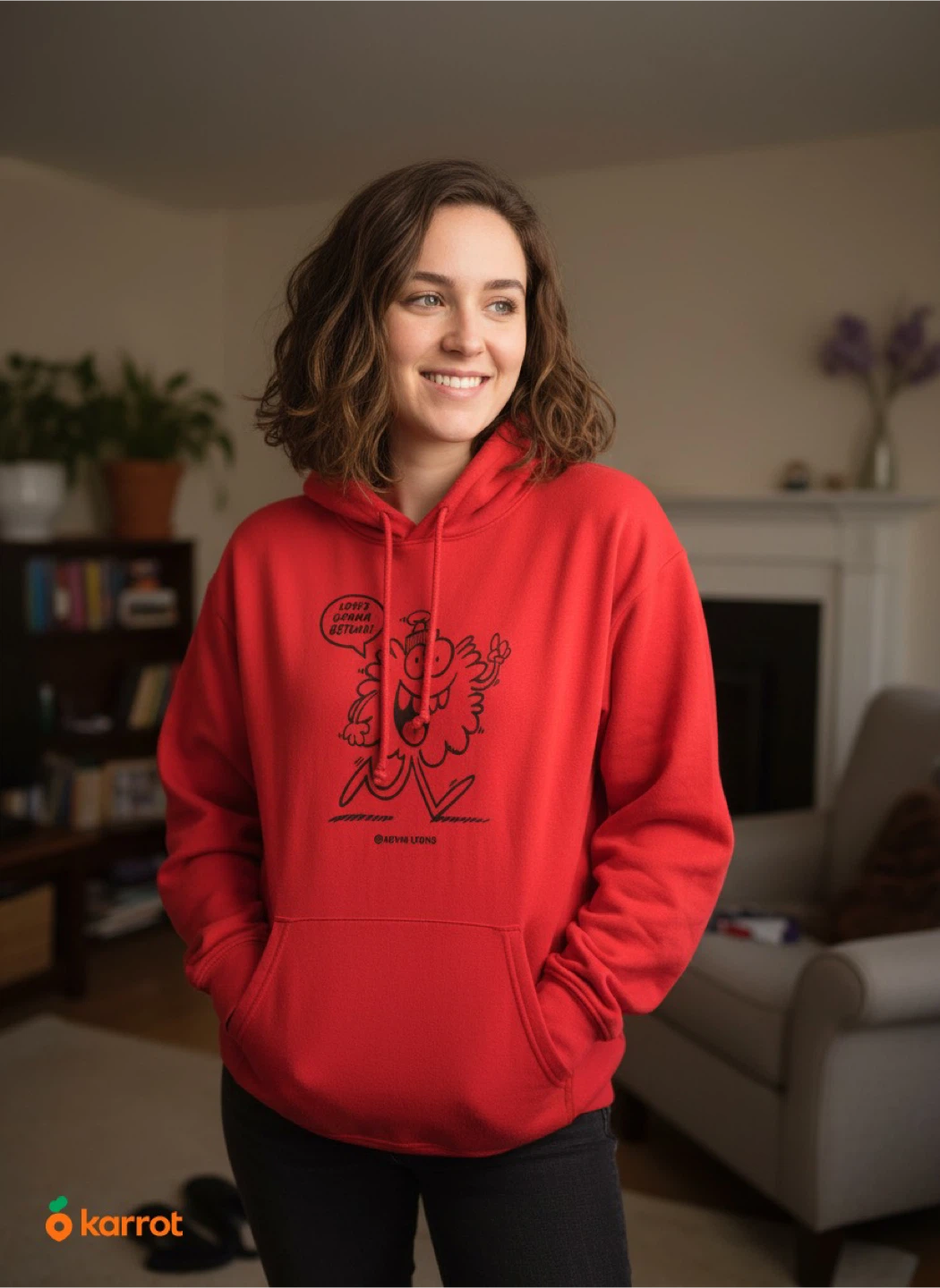 Tna Red Graphic Hoodie cut tag