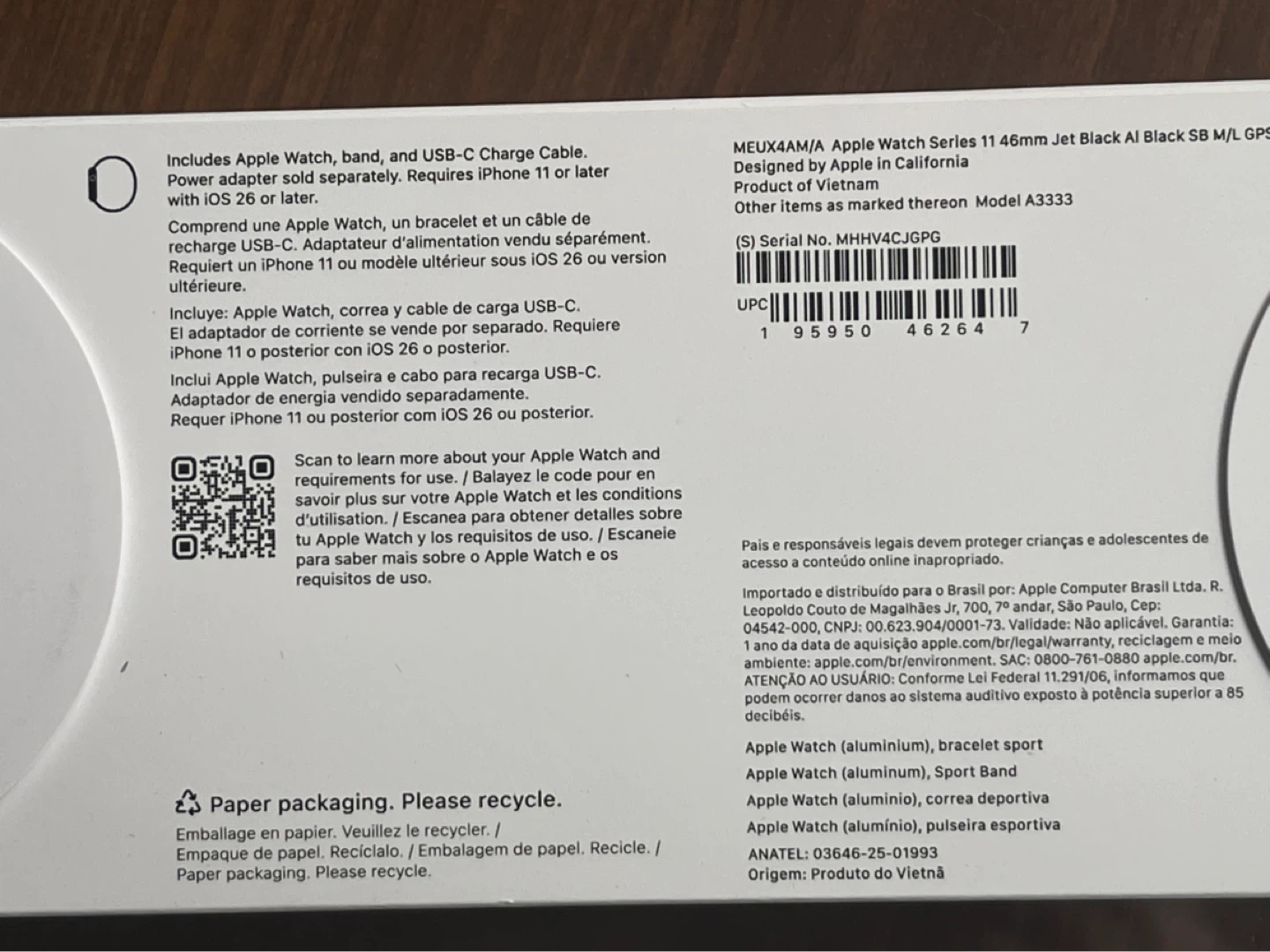 Apple Watch Series 11 46mm Jet Black NEW - photo 5