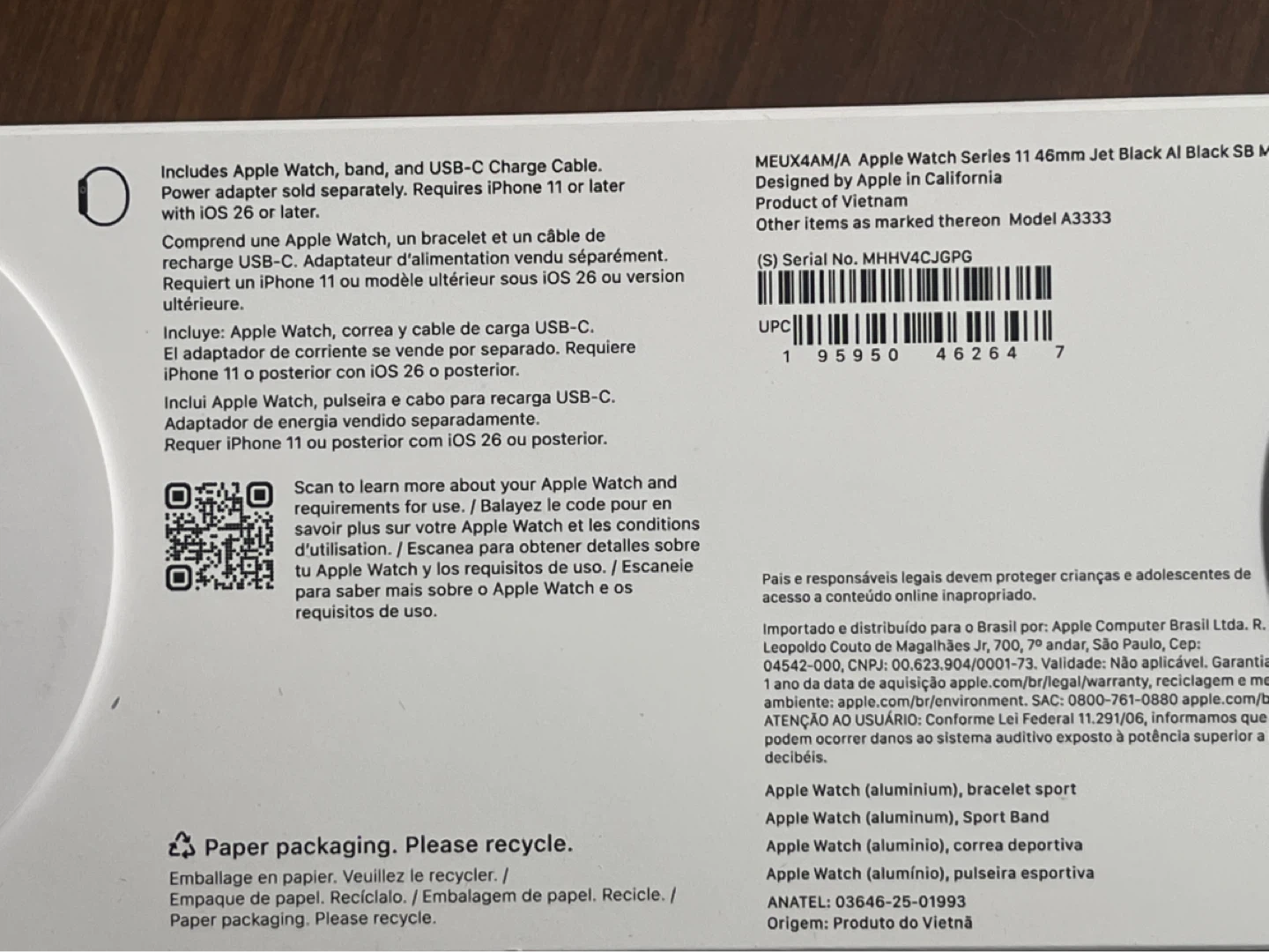Apple Watch Series 11 46mm Jet Black NEW - photo 4