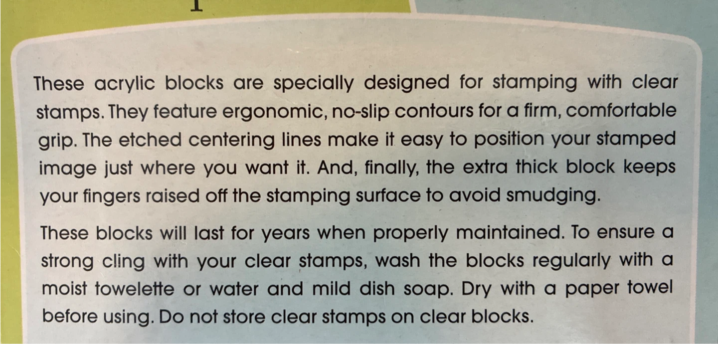 New 2 Clear Acrylic Blocks for Stamping - photo 2