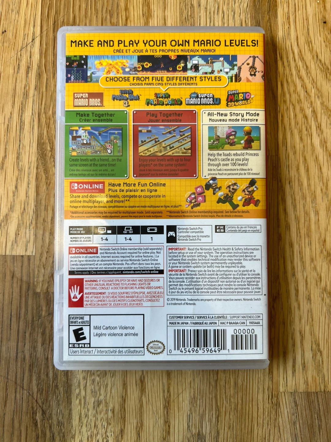 (TRADE) Mario Maker 2 Nintendo Switch for Retro Video Games - photo 2