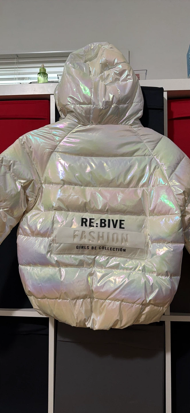 Girls' Iridescent Puffer Jacket - photo 2