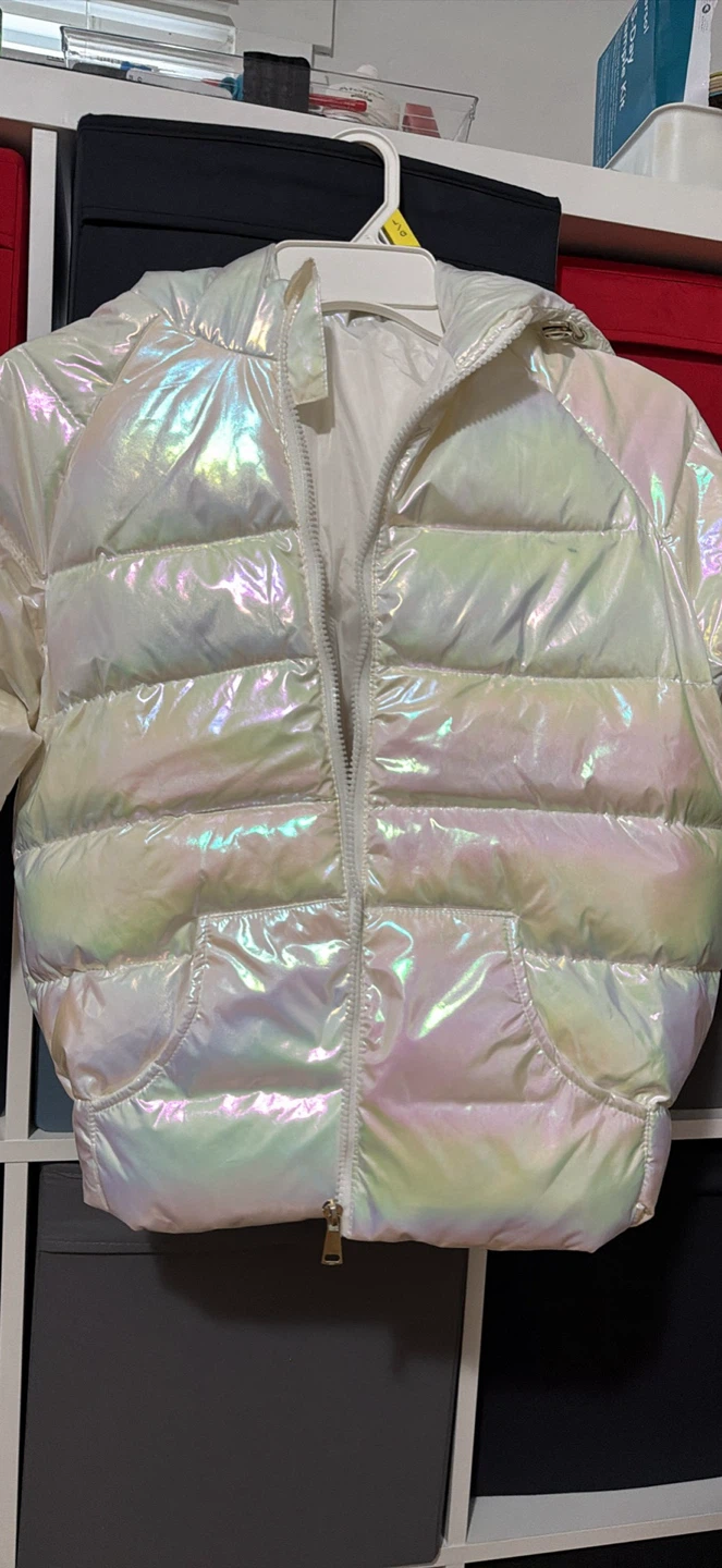 Girls' Iridescent Puffer Jacket